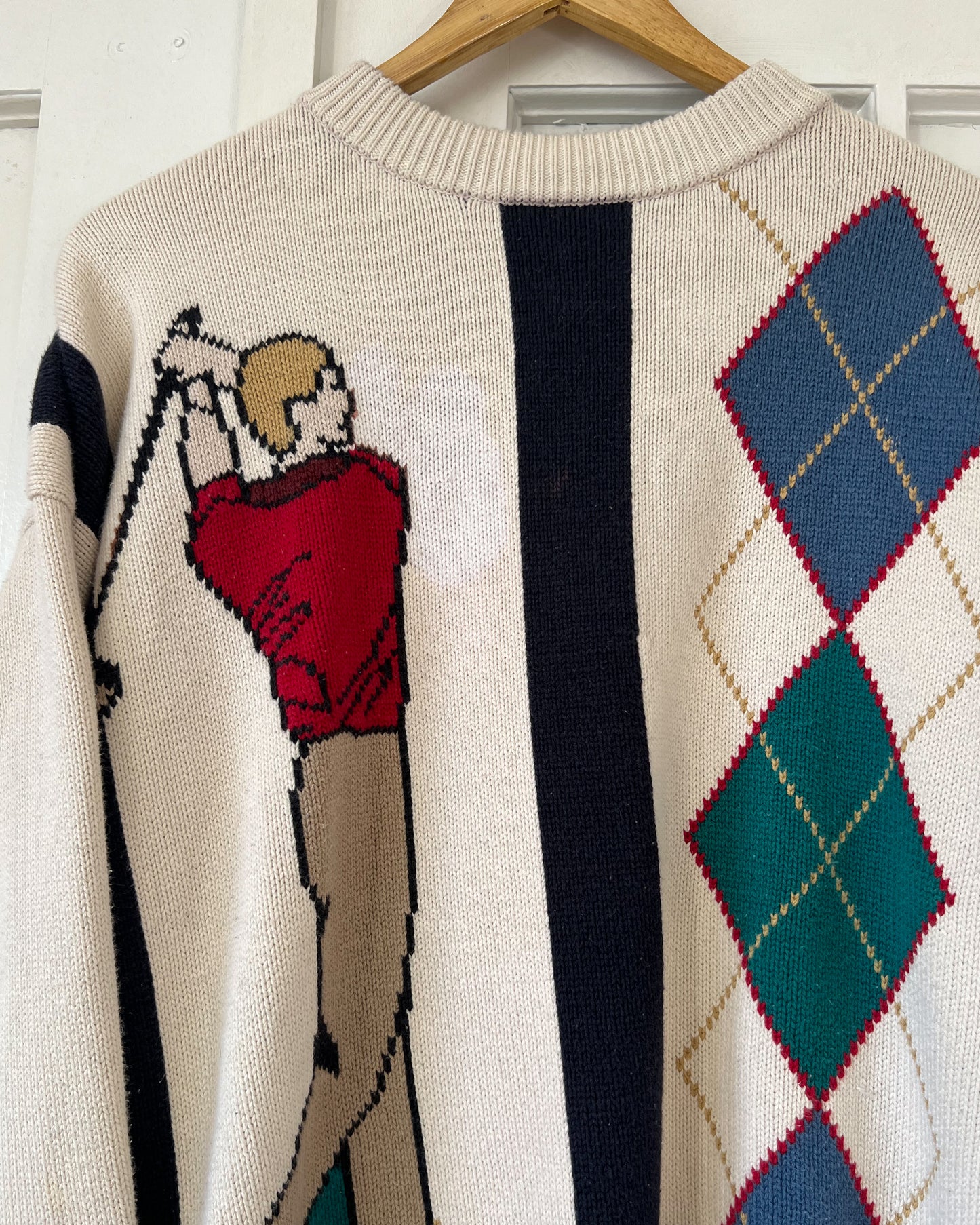 Golf Graphic Knitted Sweater