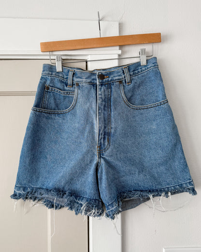 Great Land Denim Fringe Shorts W26