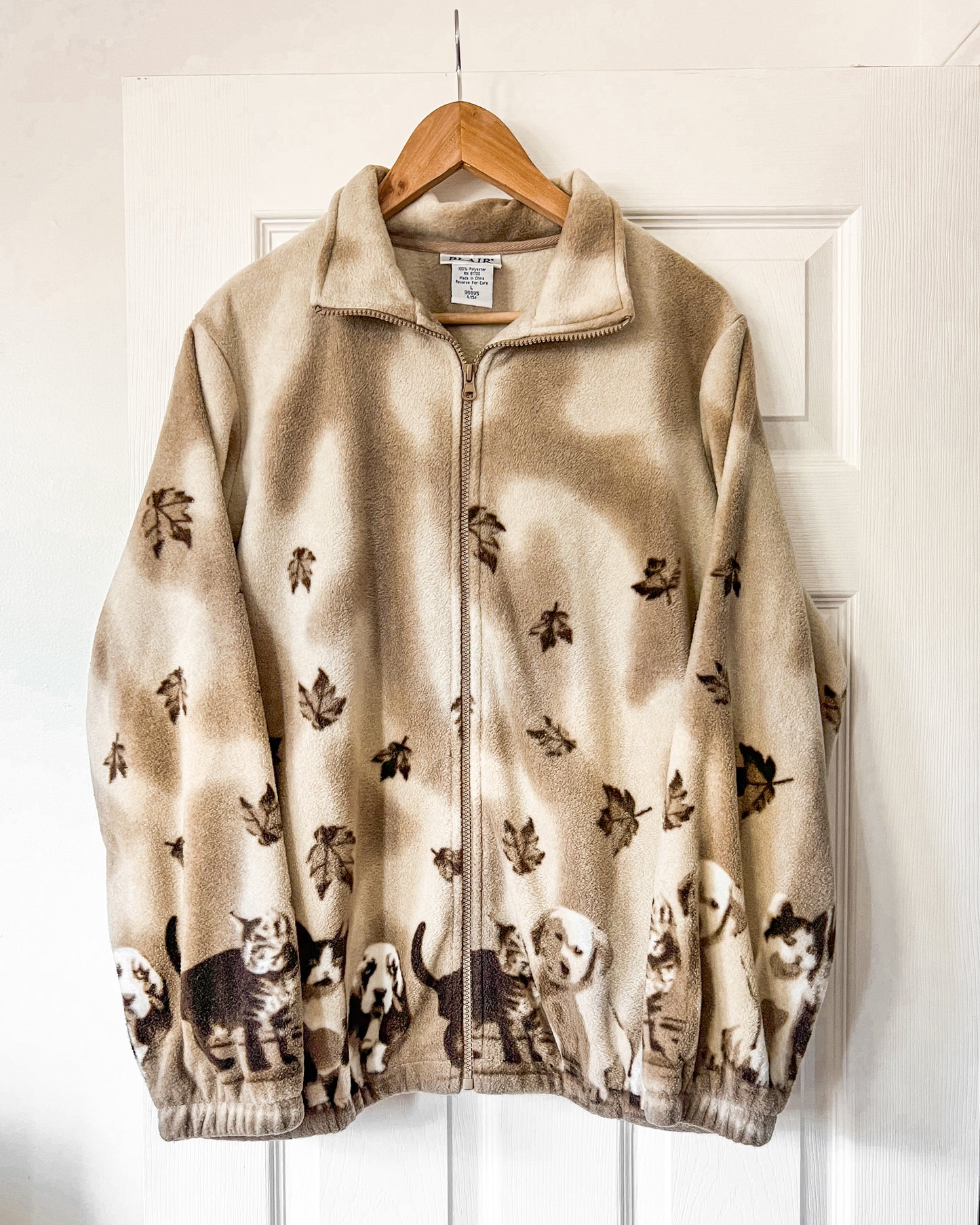 Puppy and Kitten Fleece Zip Up Jacket