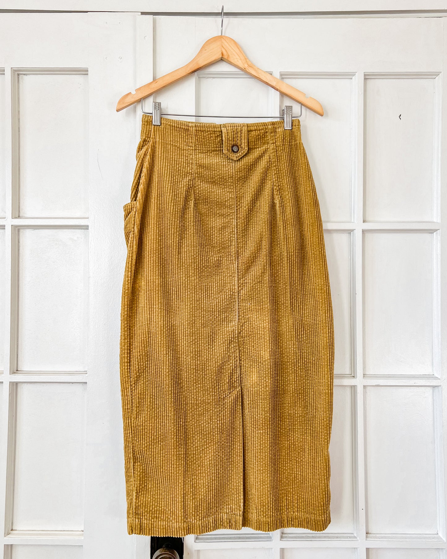 Corduroy Midi Skirt