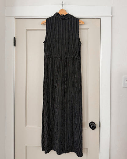Striped Collared Maxi Dress