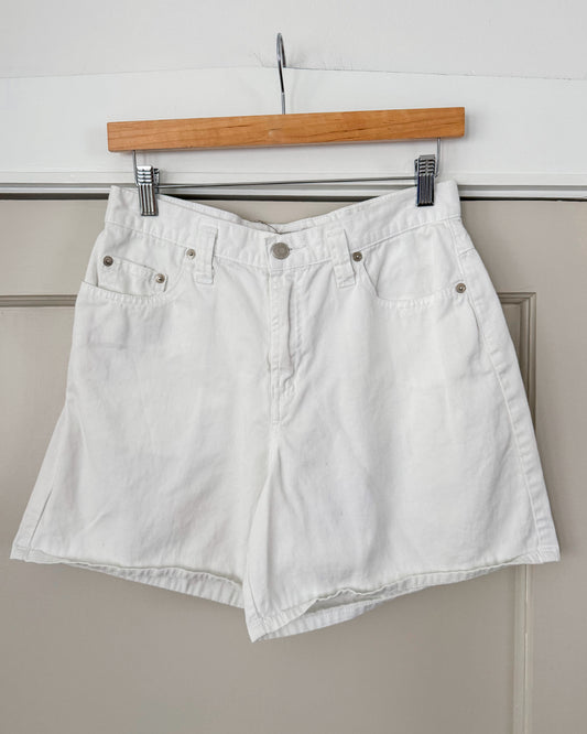 Vintage Essentials White Shorts
