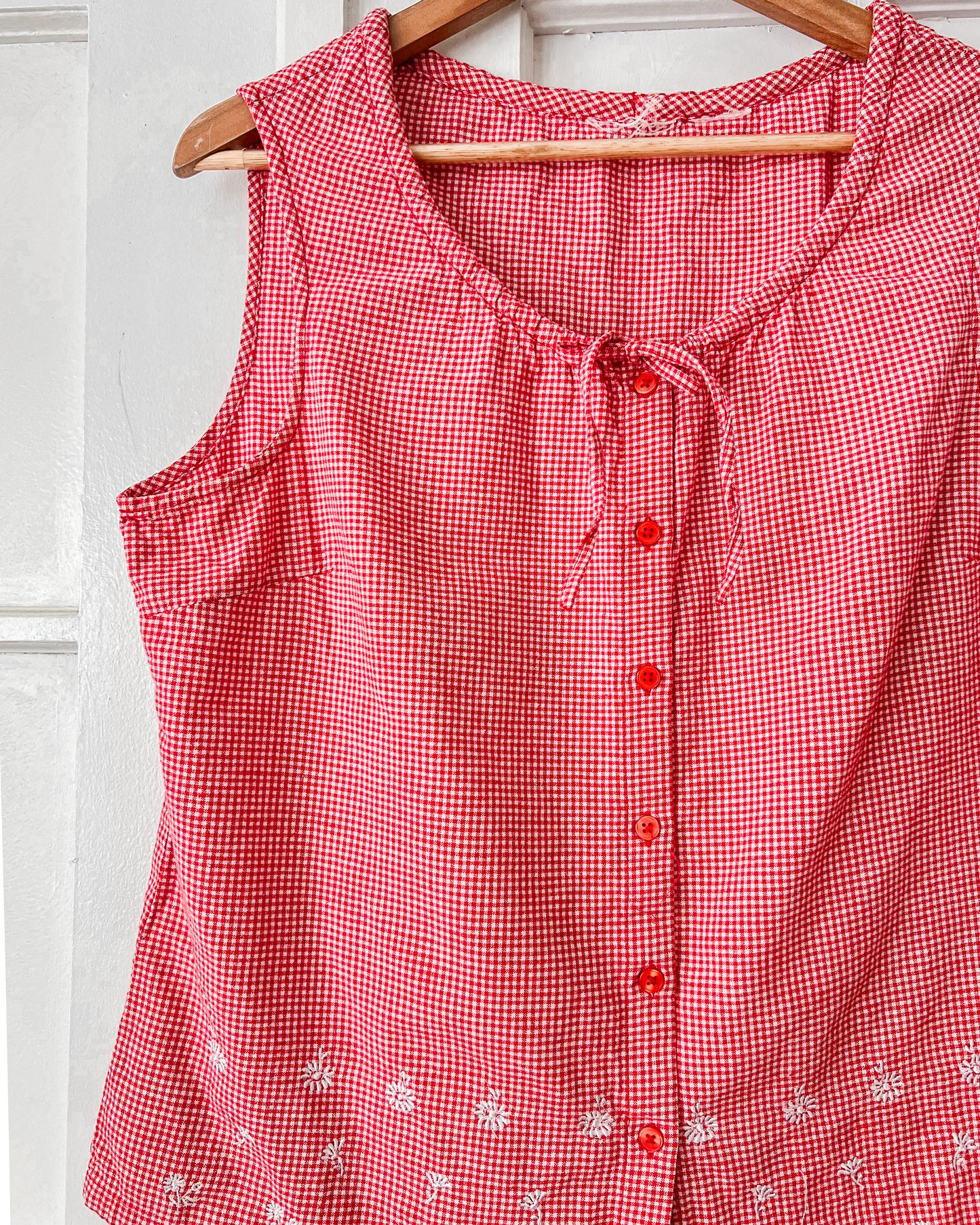 Red Gingham Tank
