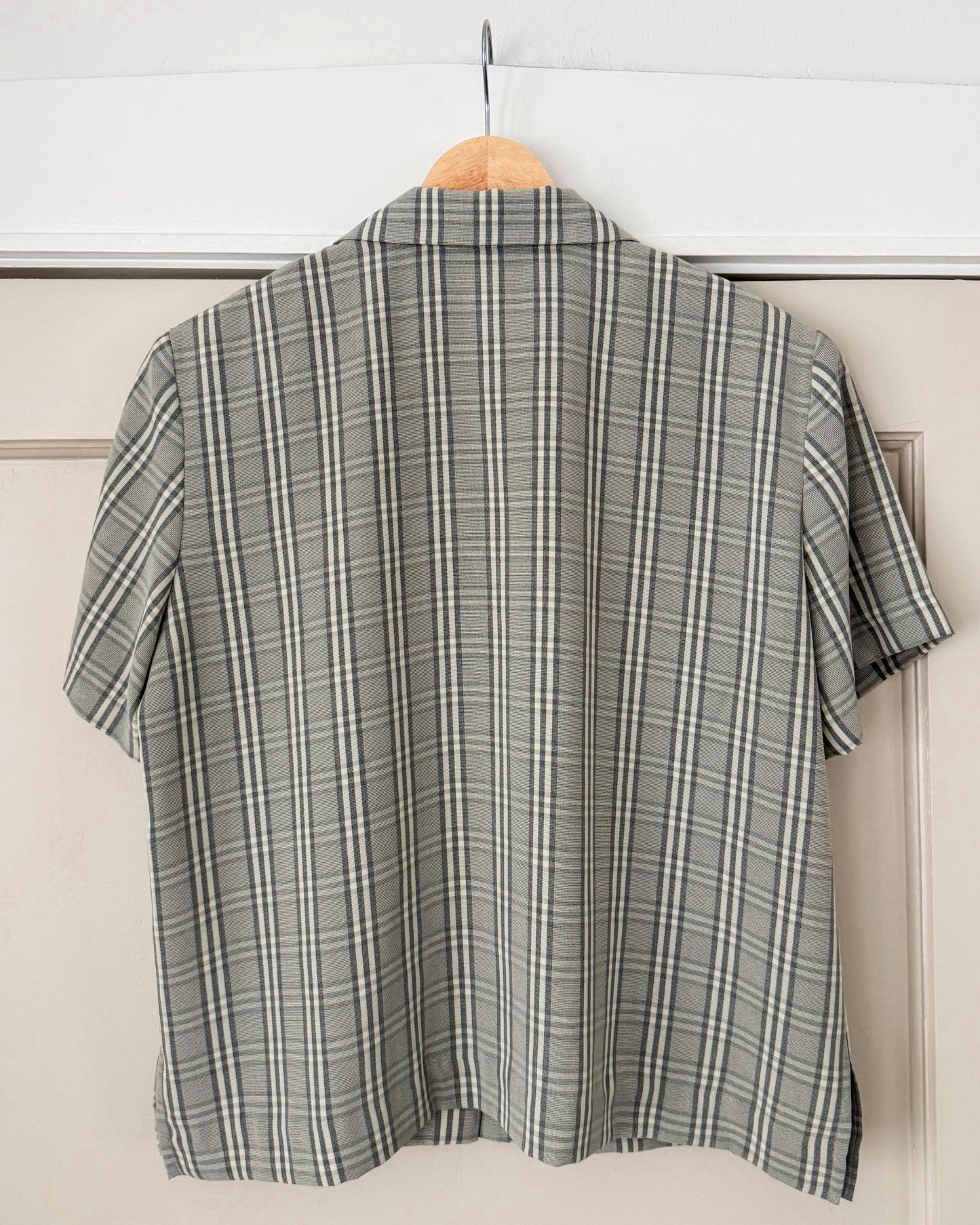 Vintage Cropped Plaid Shirt