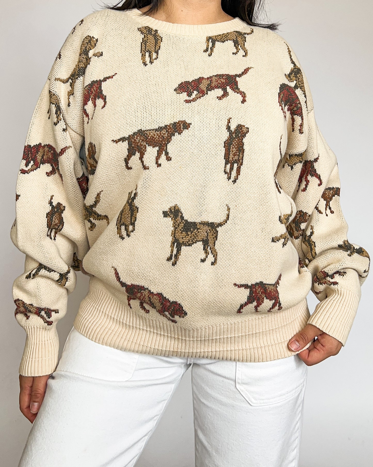 Orvis Dog Printed Knitted Sweater