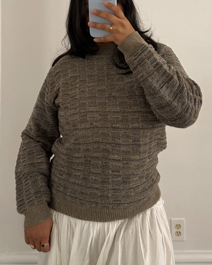 90’s Basketweave Knit Sweater