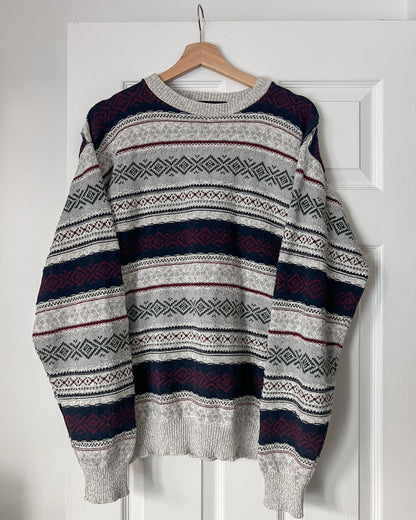 Vintage Striped Knitted Sweater