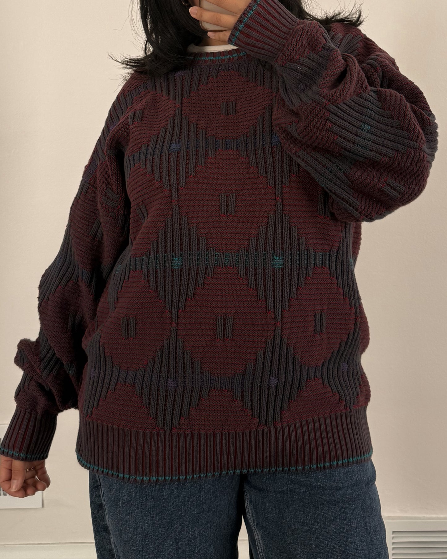 Vintage Cotton Knitted Sweater