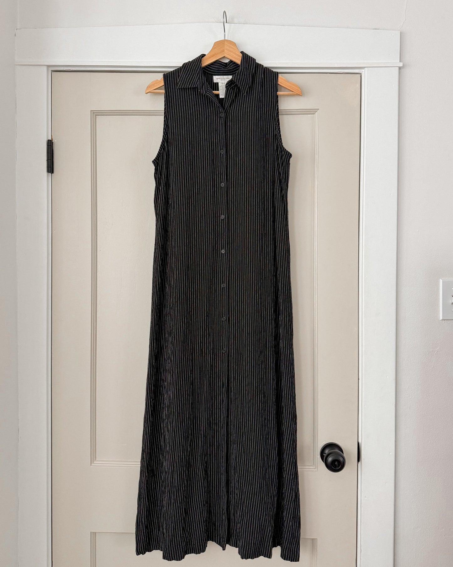 Striped Collared Maxi Dress
