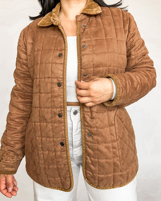 Casual Corner Caramel Quilted Jacket