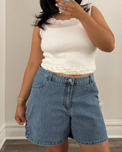Cherokee Mid Rise Denim Shorts