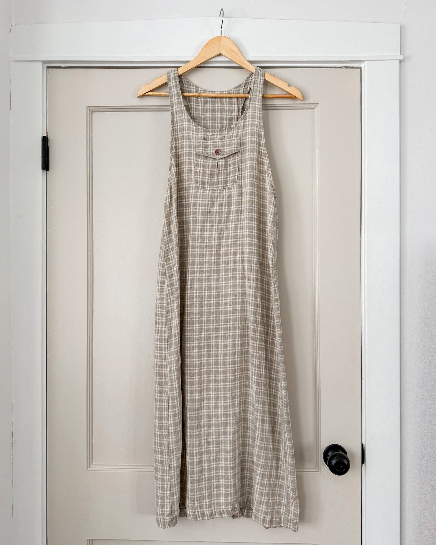 90’s Linen Plaid Dress