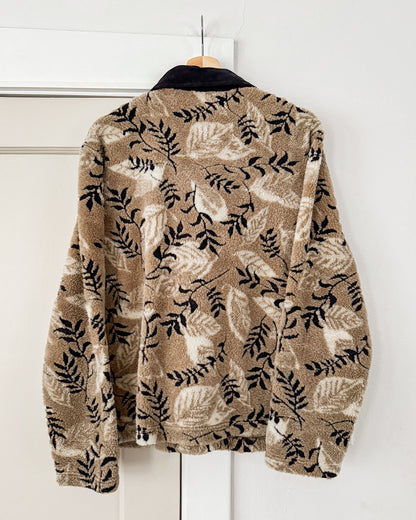 Vintage Leaf Fleece Jacket