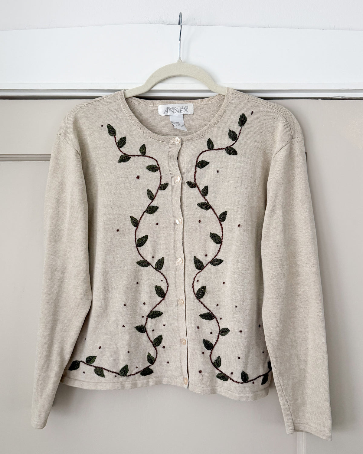 Leaf Cream Cardigan