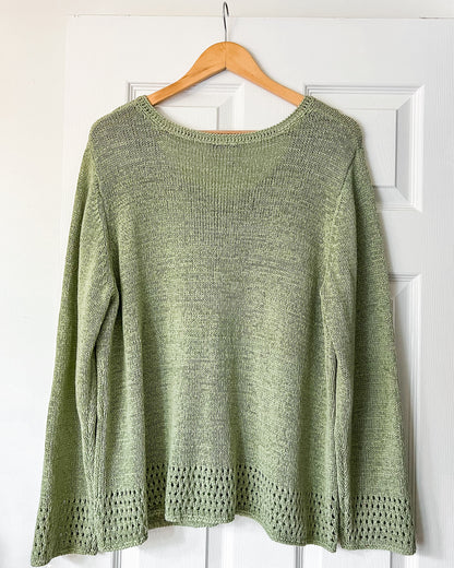 Green Knitted Cardigan