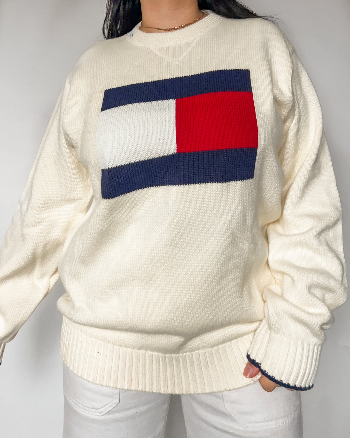 Tommy Hilfiger Cream Crewneck