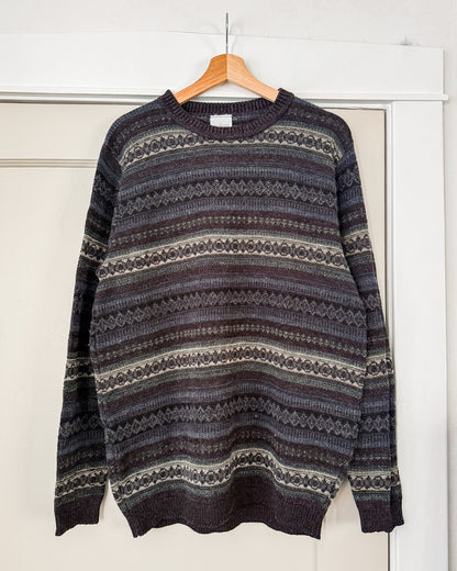 Outline Navy Knitted Sweater