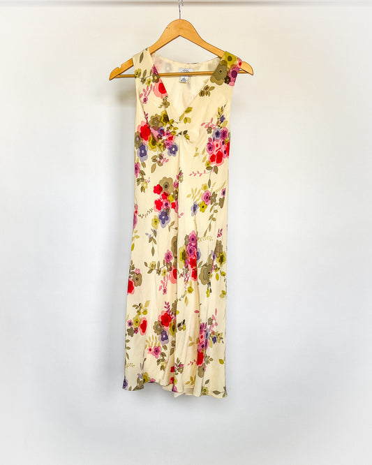 Loft Silk Midi Dress