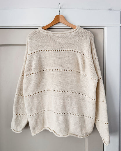 Vintage Ivory Knitted Sweater