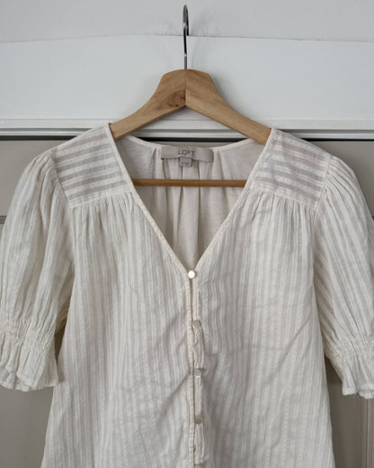 Loft Sheer Striped Blouse