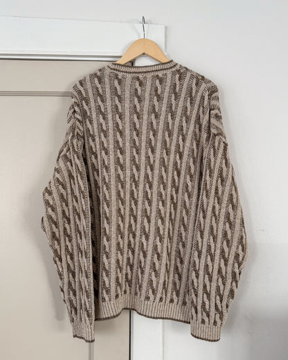 Neutral Cableknit Sweater