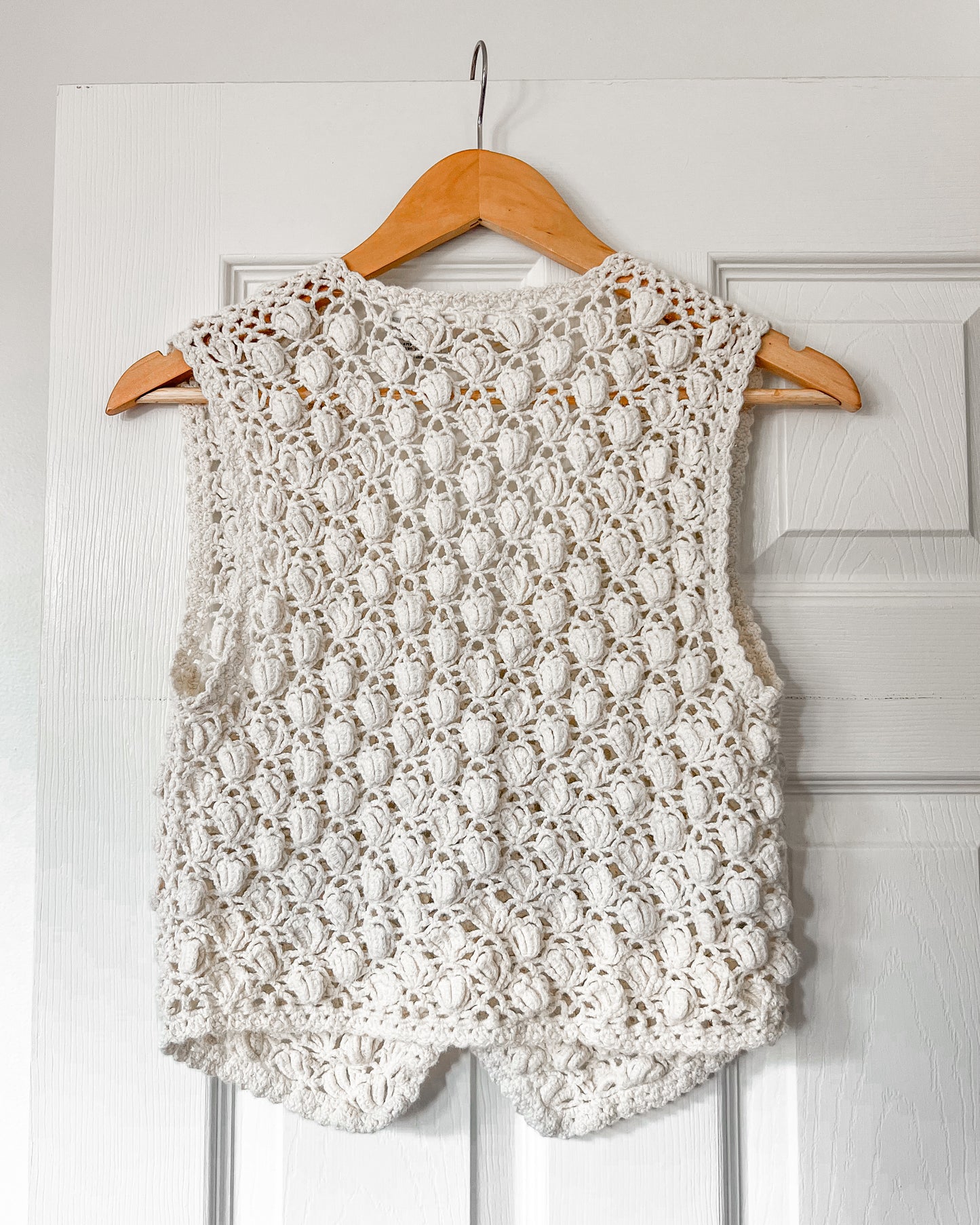 Vintage Knitted Textured Vest