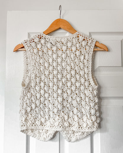 Vintage Knitted Textured Vest