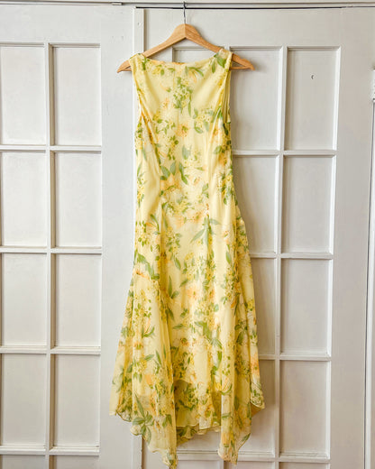 Yellow Floral Maxi Dress