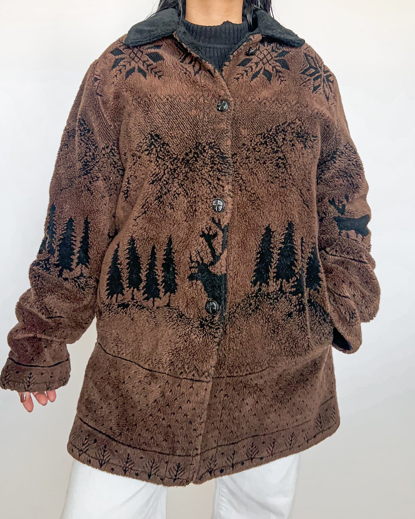 Brown Fleece Jacket