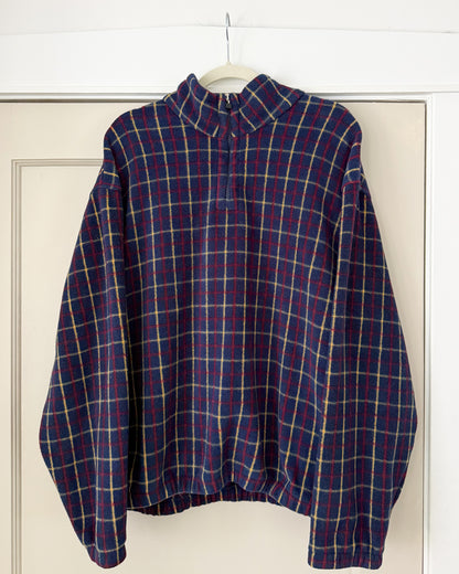 Plaid Fleece Quarter Zip