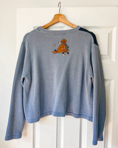 Fall Dog Knitted Cardigan