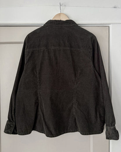 Green Micro Corduroy Shacket