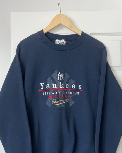Lee Yankees Navy Crewneck
