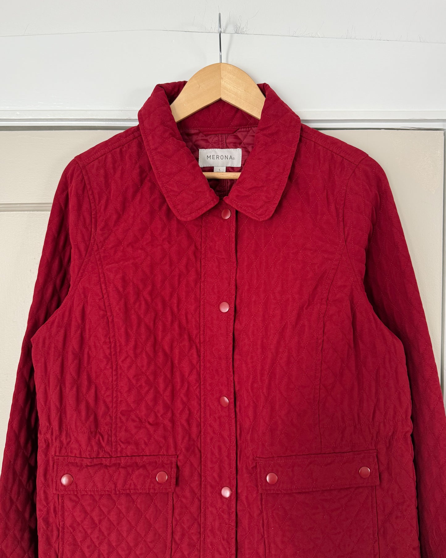 Merona Red Quilted Jacket