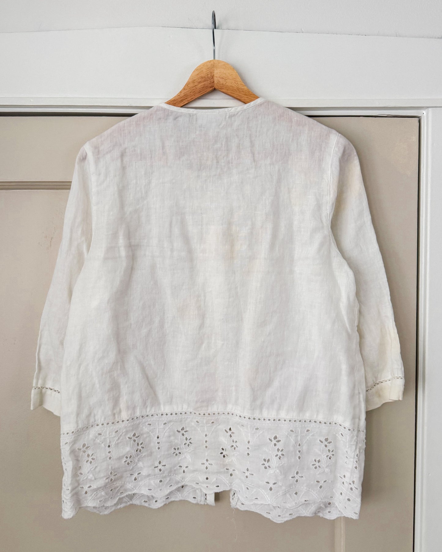 J. Jill Linen Eyelet Top