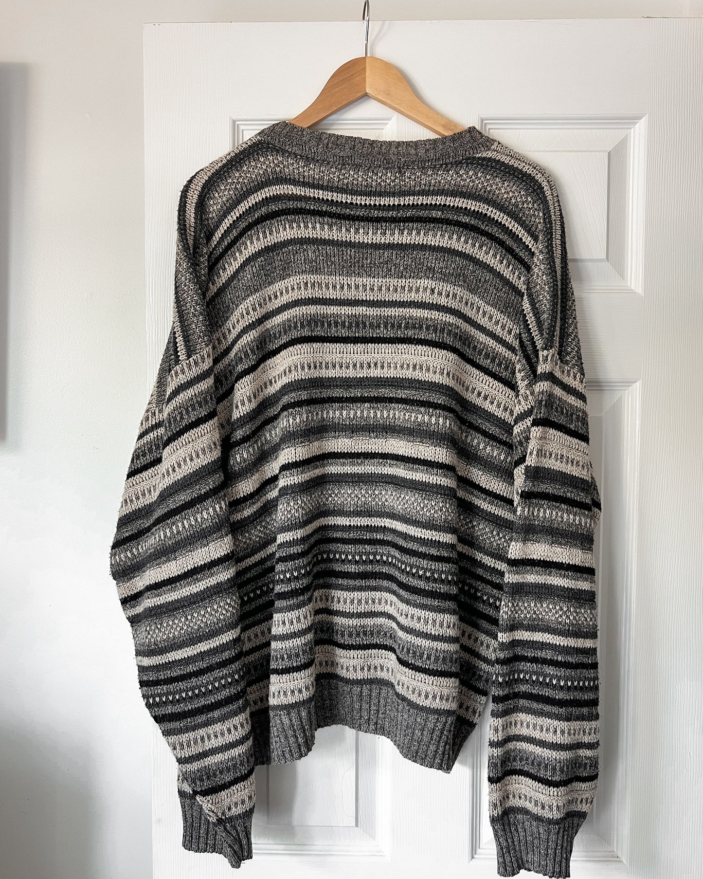 Multicolored Striped Knitted Sweater
