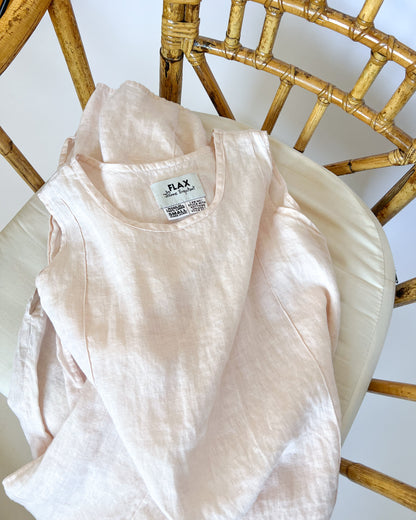 Flax Linen Rose Maxi Dress