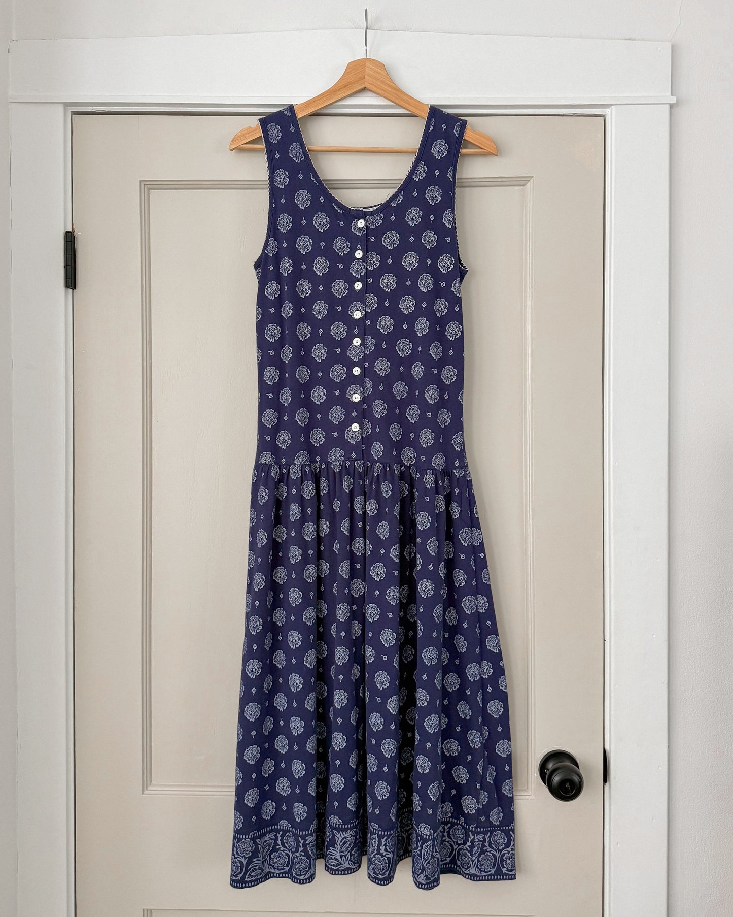 Low Waist Navy Dress