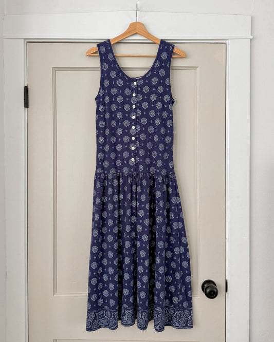 Low Waist Navy Dress