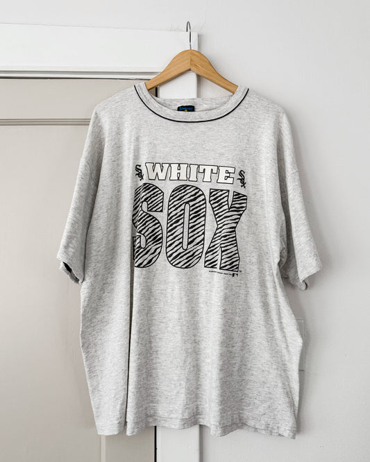 Zebra Print White Sox T Shirt