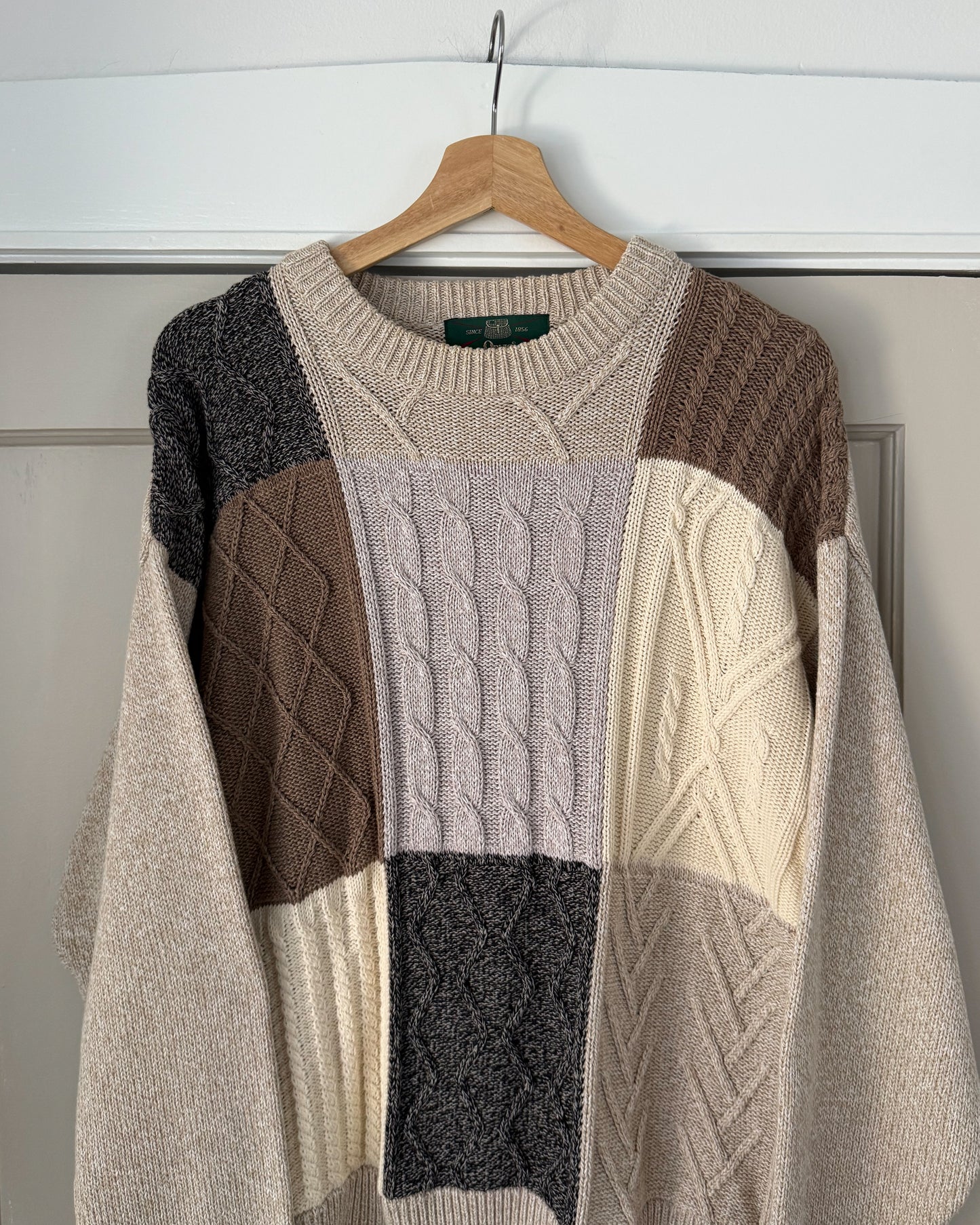 Vintage 90’s Patchwork Orvis Sweater
