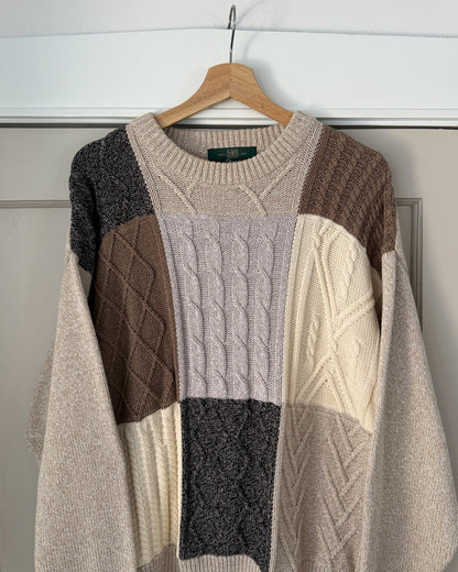 Vintage 90’s Patchwork Orvis Sweater