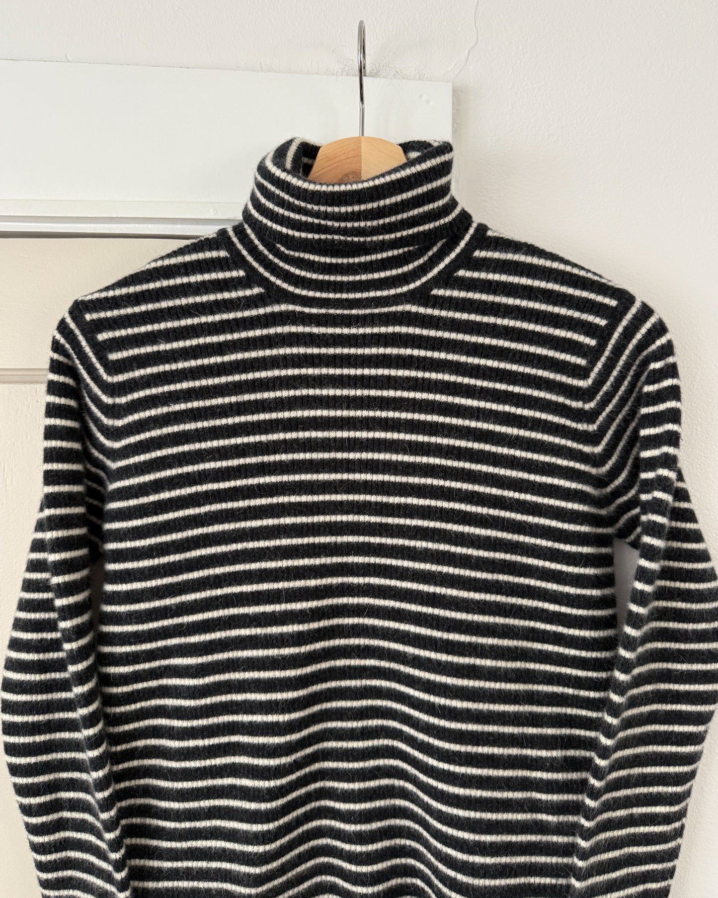 Striped Turtleneck Sweater