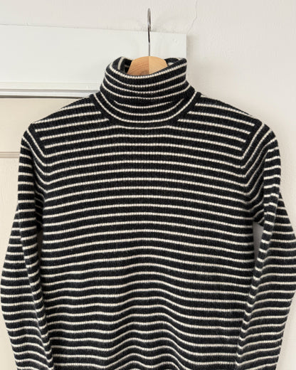 Striped Turtleneck Sweater