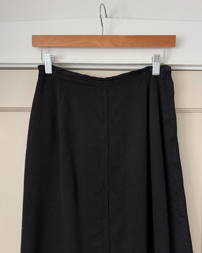 Vintage Black Midi Skirt