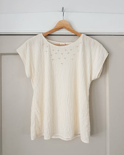 Pearl Crinkled Top