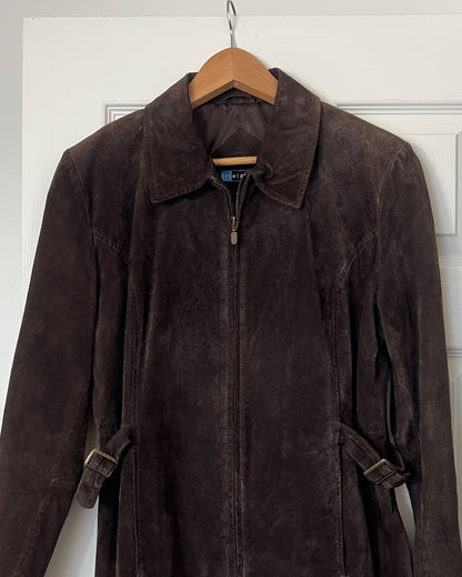 Brown Suede Leatgher Jacket