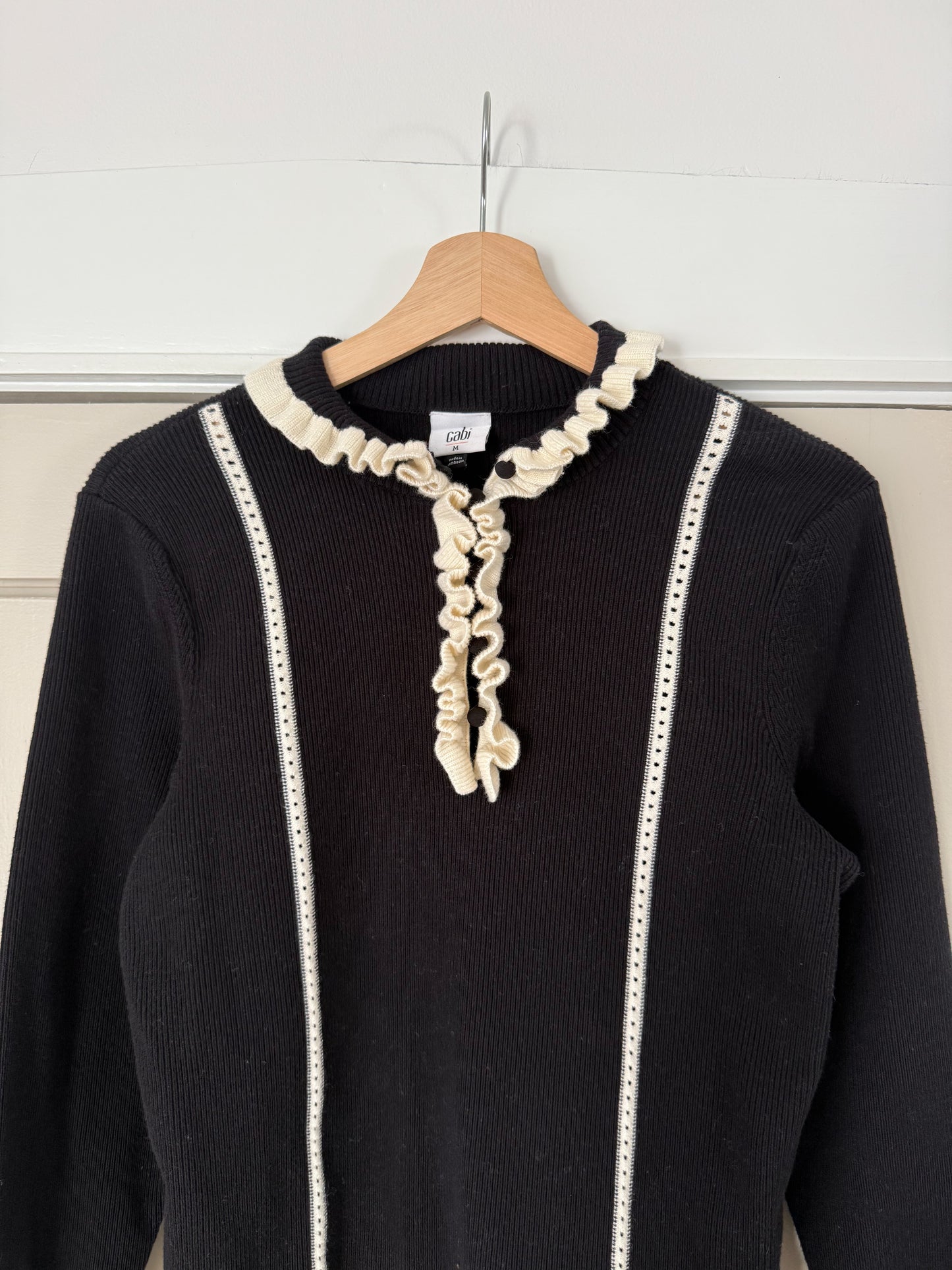 Cabi Black & White Blouse