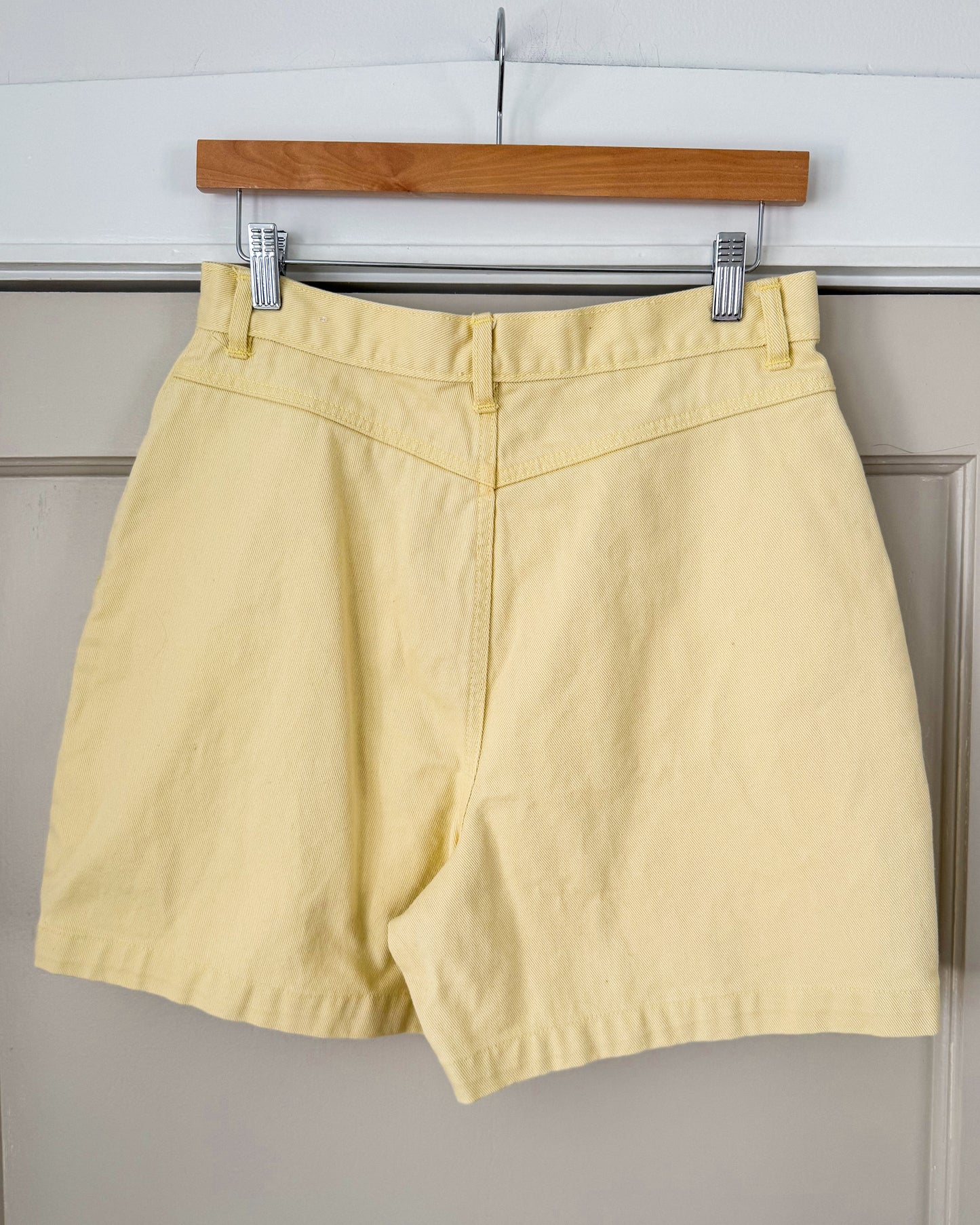 Butter Yellow Denim Shorts