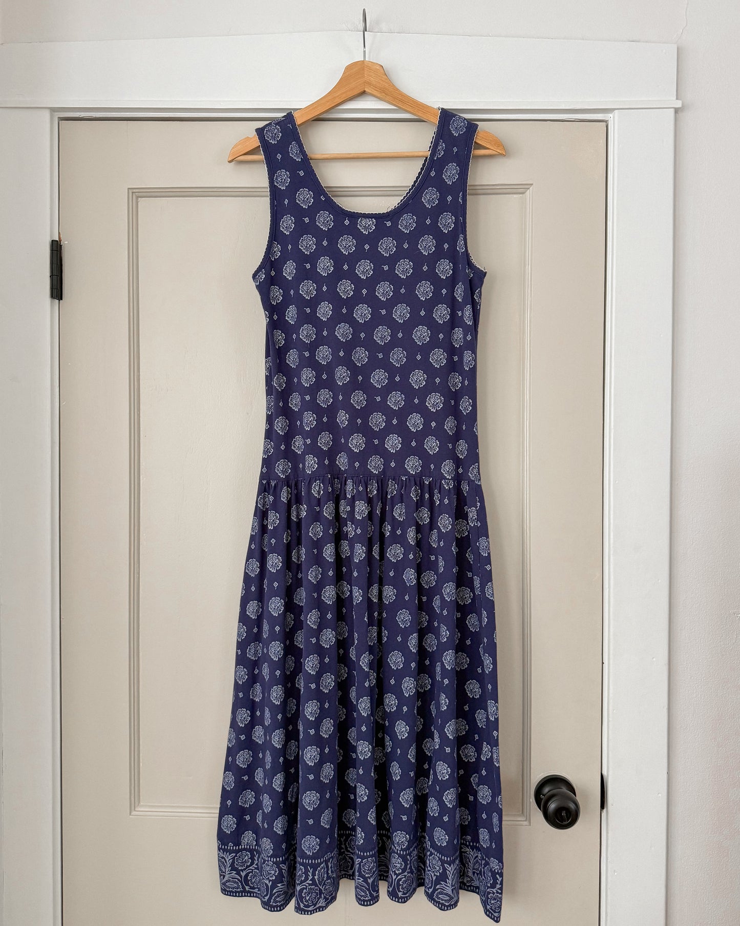 Low Waist Navy Dress
